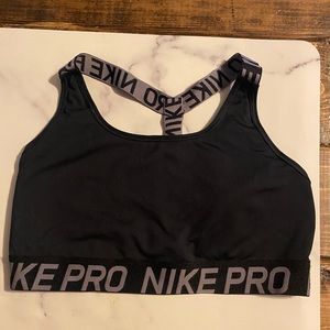 Nike pro sports bra, size L, medium to low impact, hardly worn.